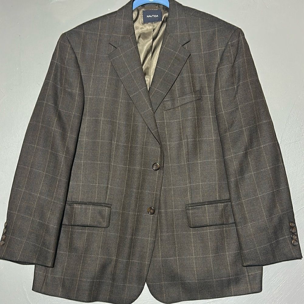 Nautica Lambswool Patterned Sport Coat